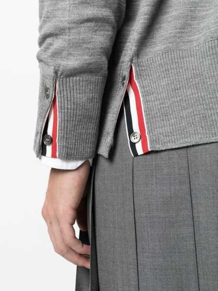 Cardigane Thom Browne Cardigan PALE GREY Barbati (BM 16806051) 5