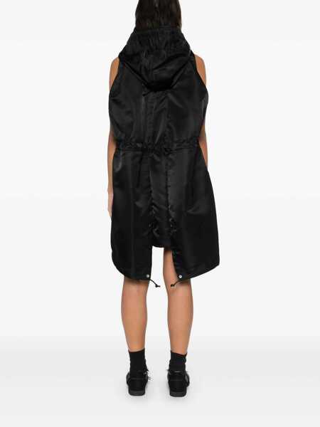 Bluze de trening Sacai Sacai Nylon Twill Hoodie Vest Clothing Black Femei (BM 16807007) 4