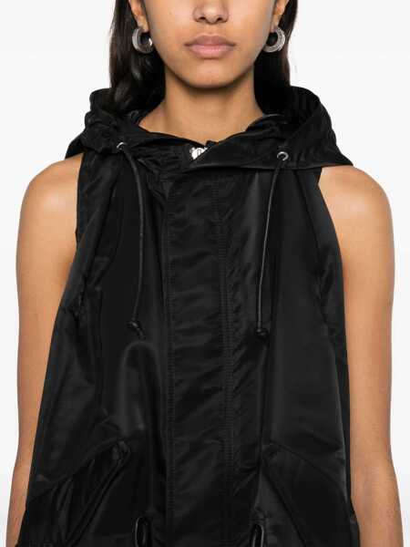 Bluze de trening Sacai Sacai Nylon Twill Hoodie Vest Clothing Black Femei (BM 16807007) 5