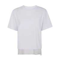 Tricouri Sacai Nylon Twill Mix Cotton Jersey T-Shirt Clothing Femei