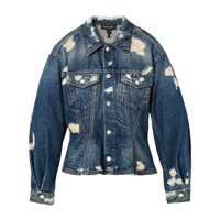 Paltoane Marc Jacobs Marc Jacobs 'The Rip And Repair Fluted Denim Jacket' Jacket