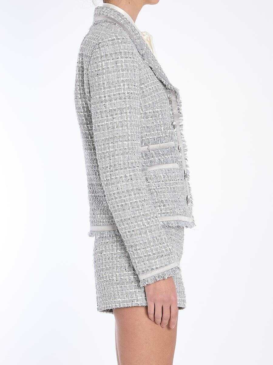 Geci Dolce & Gabbana Jacket In Grey Lam Boucl GREY Femei (BM 16807733) 3