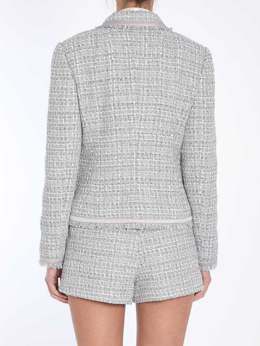 Geci Dolce & Gabbana Jacket In Grey Lam Boucl GREY Femei (BM 16807733) 4