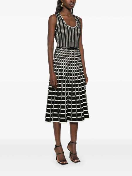 Rochii Elisabetta Franchi Belted knitted dress Black   Femei (BM 16808588) 3