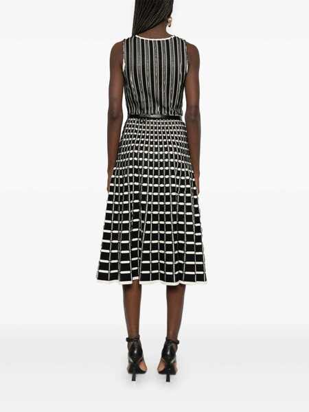 Rochii Elisabetta Franchi Belted knitted dress Black   Femei (BM 16808588) 4