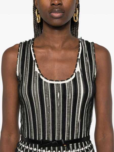 Rochii Elisabetta Franchi Belted knitted dress Black   Femei (BM 16808588) 5