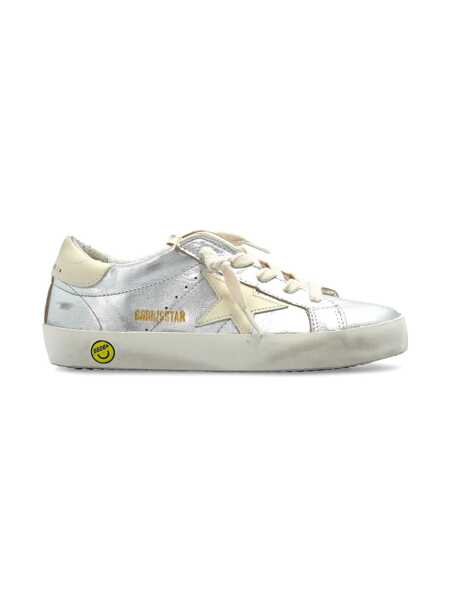 Sneakers Golden Goose SUPER STAR LAMINATED UPPER LEATHER STAR AND HEEL Silver Fete (BM 16808909) 2