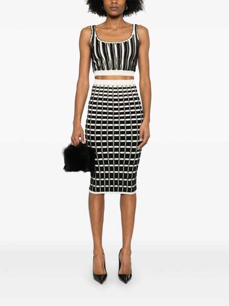 Fuste Elisabetta Franchi KNITTED SKIRT Black   Femei (BM 16808918) 2