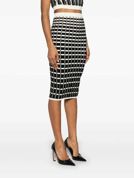 Fuste Elisabetta Franchi KNITTED SKIRT Black   Femei (BM 16808918) 3