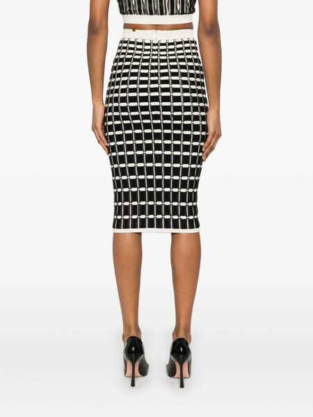 Fuste Elisabetta Franchi KNITTED SKIRT Black   Femei (BM 16808918) 4
