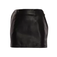 Fuste Black leather skirt Femei
