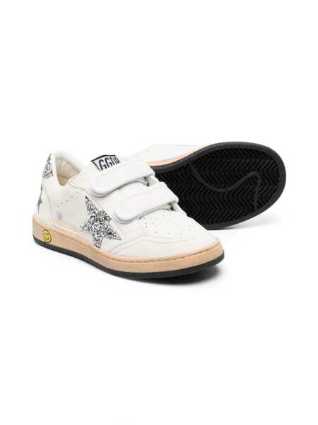 Sneakers Golden Goose BALLSTAR STRAP NAPPA UPPER GLITTER STAR AND HEEL SNEAKERS White Fete (BM 16808954) 2