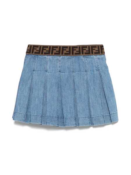 Fuste Fendi LIGHT DENIM SKIRT Blue Fete (BM 16809227) 2