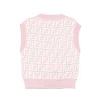 Bluze pentru Fete - Bluze Fendi FF PIQUET KNITTED TOP Pink Fete (BM 16809236) - B-mall.ro