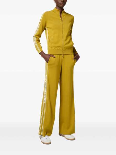 Pulovere Elisabetta Franchi Tricot yellow sweater with logo Yellow Femei (BM 16809425) 2