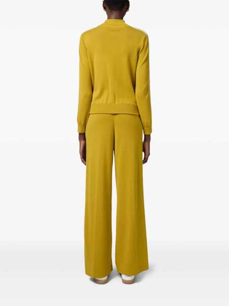 Pulovere Elisabetta Franchi Tricot yellow sweater with logo Yellow Femei (BM 16809425) 3