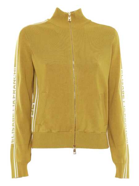 Pulovere Elisabetta Franchi Tricot yellow sweater with logo Yellow Femei (BM 16809425) 1