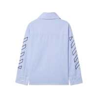 Camasi pentru Baieti - Camasi Off-White BOOKISH DIAG SHIRT L/S BLUE - BLACK Blue Baieti (BM 16809437) - B-mall.ro