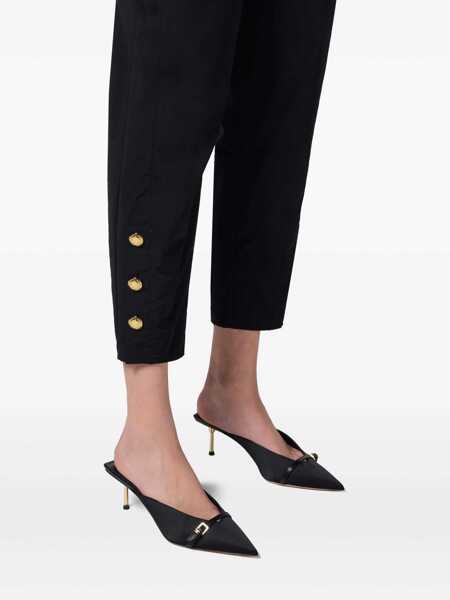 Pantaloni Elisabetta Franchi Belted trousers Black   Femei (BM 16809518) 5