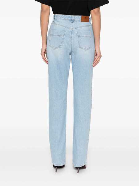 Blugi drepti Elisabetta Franchi JEANS Light Blue Femei (BM 16809551) 4
