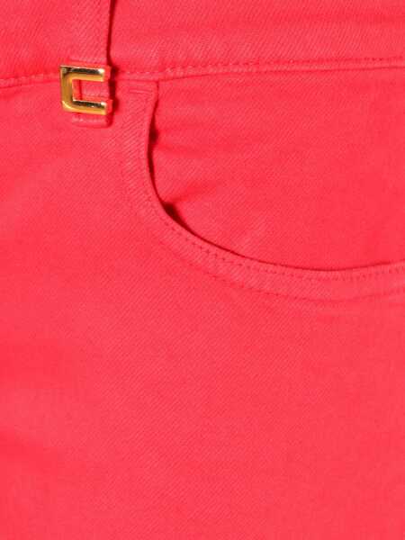 Blugi drepti Elisabetta Franchi JEANS Red Femei (BM 16809632) 3