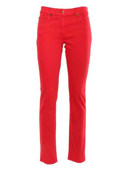 Blugi drepti Elisabetta Franchi JEANS Red Femei (BM 16809632) 1
