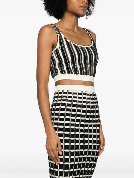 Topuri Elisabetta Franchi TRICOT TOP Black   Femei (BM 16809650) 3