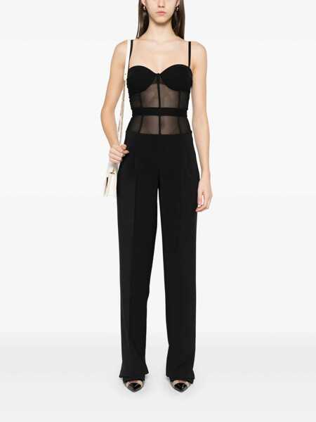 Salopete Elisabetta Franchi Black elegant jumpsuit Black   Femei (BM 16809662) 2