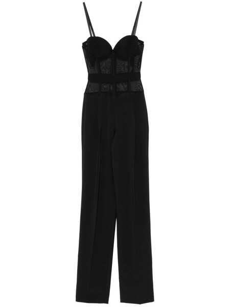 Salopete Elisabetta Franchi Black elegant jumpsuit Black   Femei (BM 16809662) 1