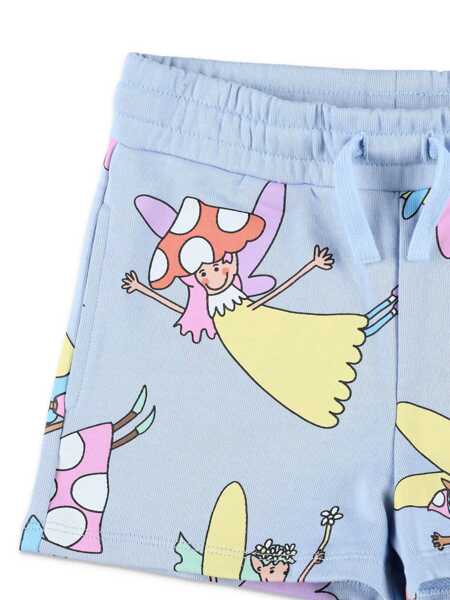 Pantaloni scurti Stella McCartney JERSEY SHORTS Light Blue Fete (BM 16809704) 3