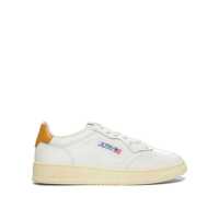 Sneakers AUTRY Autry White And Honey-Colored Leather Medalist Low Sneakers