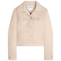 Geci Courrèges Signature Twill Trucker Jacket Clothing Femei