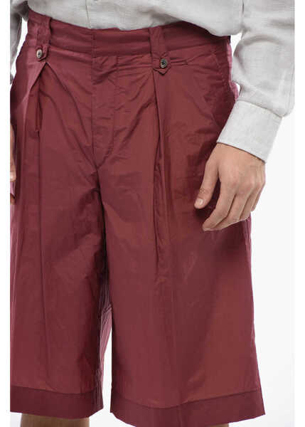 Pantaloni scurti CORNELIANI Blended Cotton Shorts With Hidden Fastening Red Barbati (BM 16814913) 3