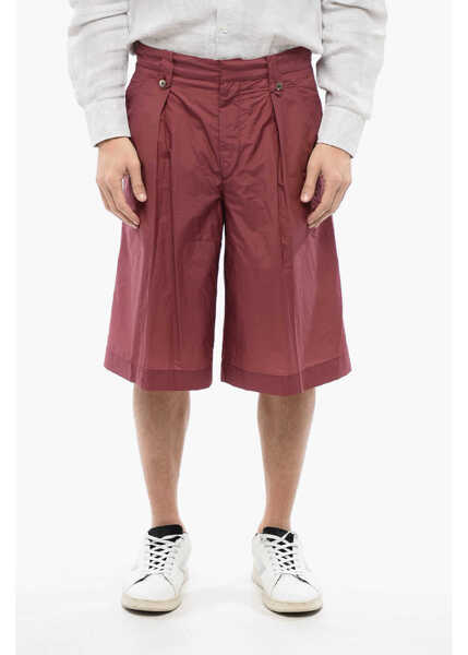 Pantaloni scurti CORNELIANI Blended Cotton Shorts With Hidden Fastening Red Barbati (BM 16814913) 1