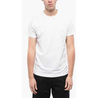 Tricouri Solid Color T-Diego Crew-Neck T-Shirt With Tone On Tone Logo Barbati