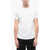 Diesel Solid Color T-Diego Crew-Neck T-Shirt With Tone On Tone Logo White