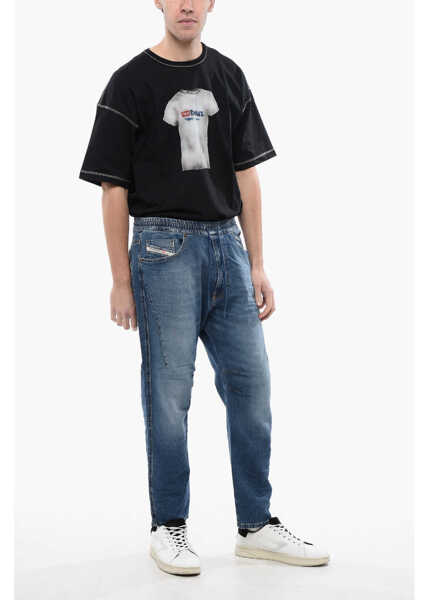 Blugi drepti Diesel Dusty Effect Regular Fit 2040 D-Amage Jogg Jeans 17Cm Blue Barbati (BM 16814994) 4