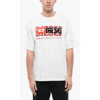 Tricouri Red Tag Solid Color T-Boxt Crew-Neck T-Shirt With Embroidere Barbati