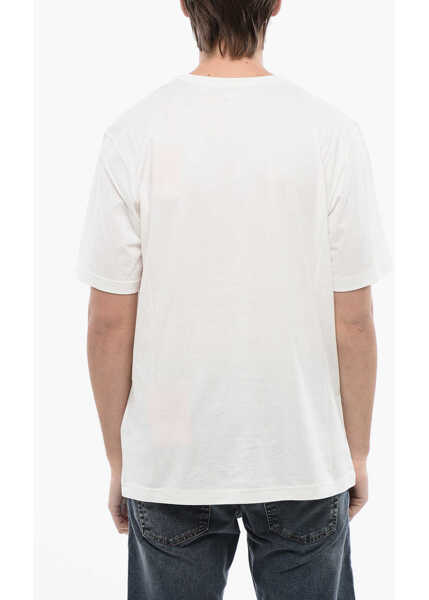 Tricouri Diesel Red Tag Printed Soft Jersey T-Just-N9 Crew-Neck T-Shirt White Barbati (BM 16815006) 2