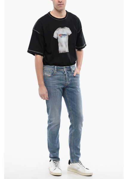 Blugi drepti Diesel Mid Waist Regular Fit 1986 Larkee-Beex Jeans 16Cm L.32 Blue Barbati (BM 16815144) 4