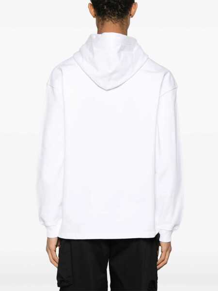 Bluze de trening Diesel Red Tag Embroidered S-Baxt Hoodie With Patch Pocket White Barbati (BM 16815183) 4