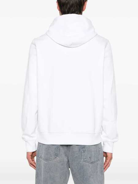Bluze de trening Diesel Red Tag Printed Cotton S-Ginn-Hood-K40 Hoodie White Barbati (BM 16815186) 4