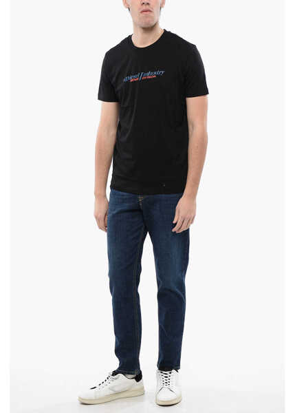 Tricouri Diesel Cotton T-Diegor New Industries Crew-Neck T-Shirt With Emboss Black Barbati (BM 16815192) 4