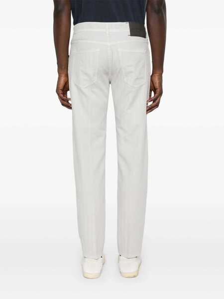 Blugi drepti Jacob Cohen CROPPED SLIM FIT 5 POCKET PANTS Gray Barbati (BM 16815536) 4