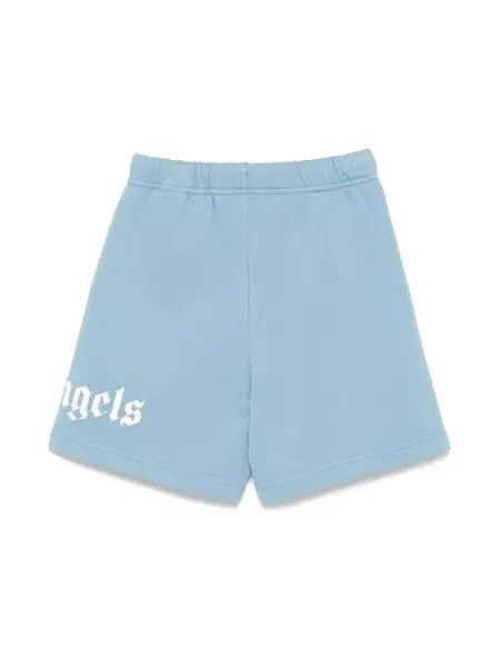 Pantaloni de trening Palm Angels CLASSIC OVERLOGO SWEAT SHORT DUSTY BLUE Blue Baieti (BM 16815761) 2