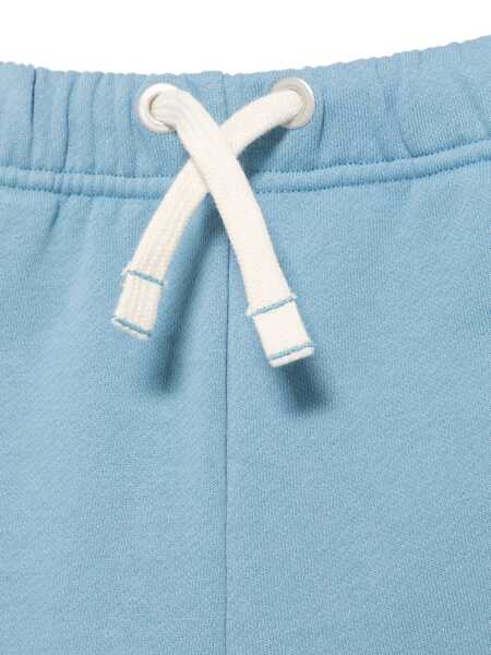 Pantaloni de trening Palm Angels CLASSIC OVERLOGO SWEAT SHORT DUSTY BLUE Blue Baieti (BM 16815761) 3