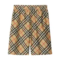 Pantaloni Burberry Check Silk Bermuda Shorts Barbati