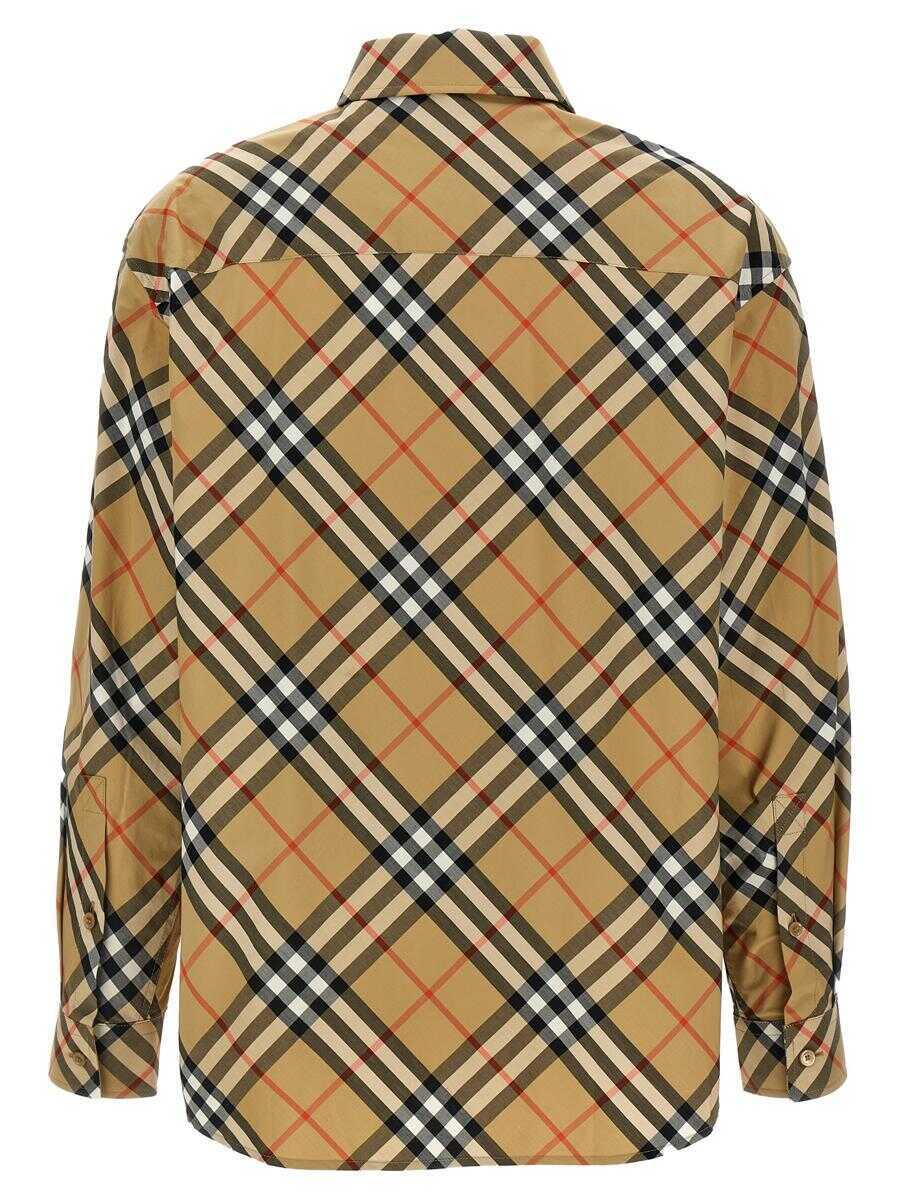 Camasi Burberry Burberry Check Shirt Beige Femei (BM 16818257) 2