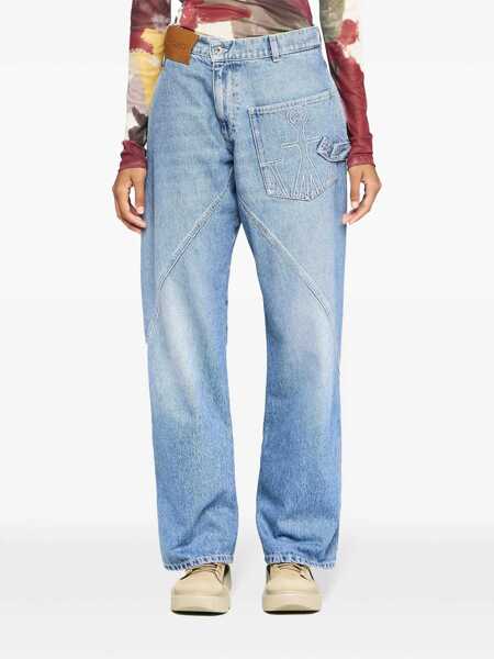 Pantaloni casual JW Anderson JW Anderson Twisted Workwear Jeans BLUE Femei (BM 16819097) 3