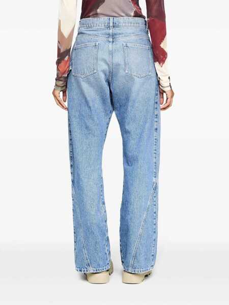 Pantaloni casual JW Anderson JW Anderson Twisted Workwear Jeans BLUE Femei (BM 16819097) 4